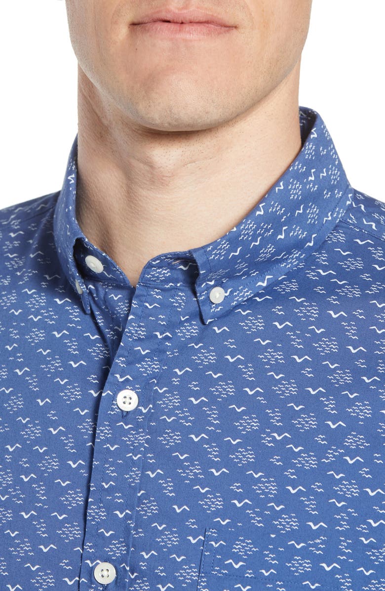 vineyard vines Mini Seagulls Murray Slim Fit Sport Shirt, Alternate, color,