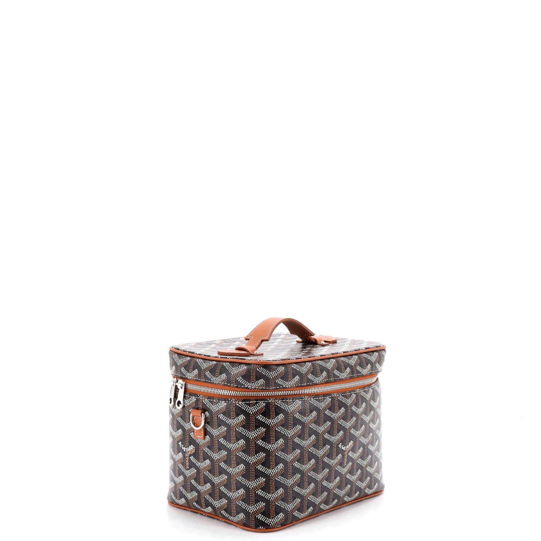 Pre-Owned Goyard Muse Vanity Case Coated Canvas, Alternate, color, Black