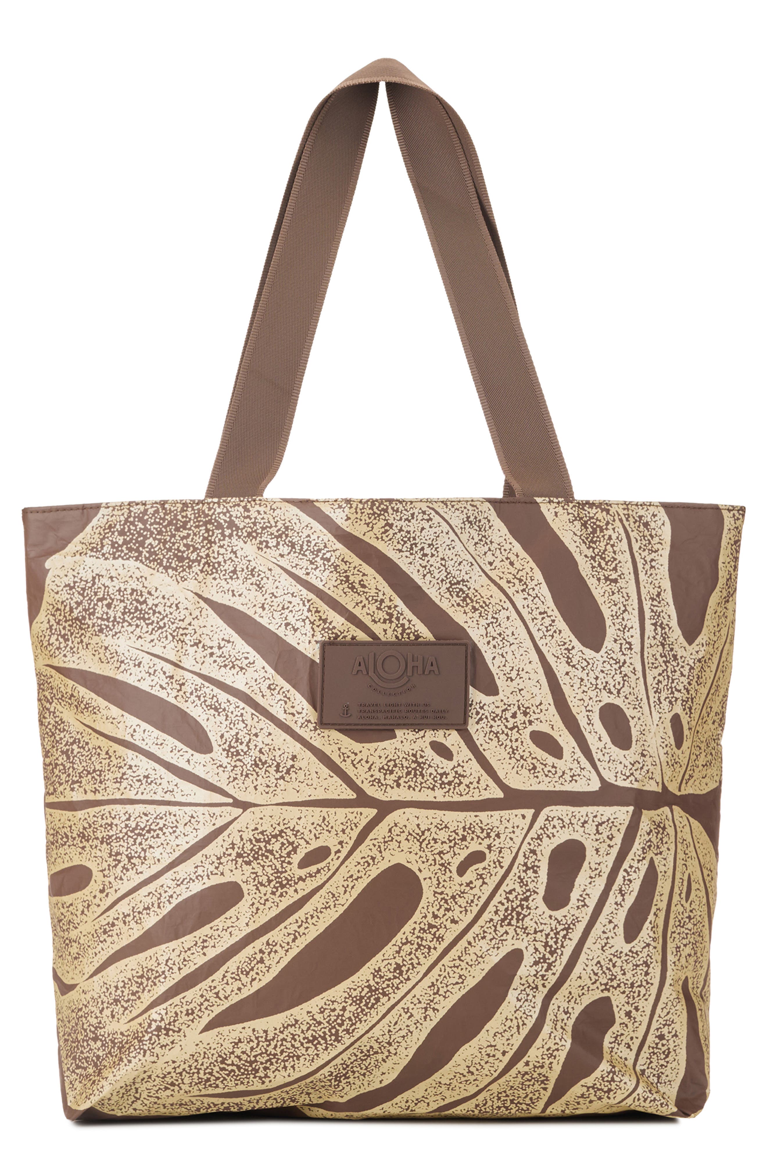 Aloha Collection Day Tripper Deliciosa Water Restitant Tote, Main, color, Luster/ Coconut