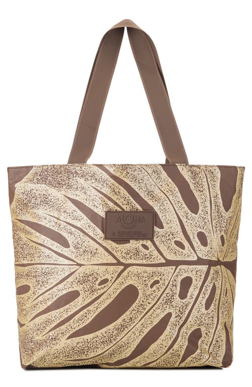Aloha Collection Day Tripper Deliciosa Water Restitant Tote In Brown