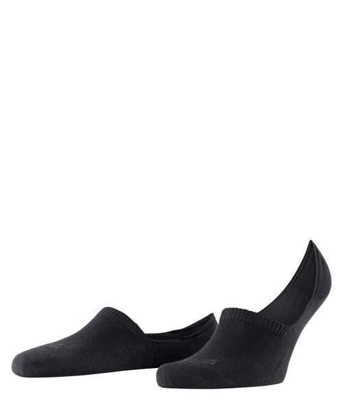 Falke Step Cotton High Cut No Show Socks In Black