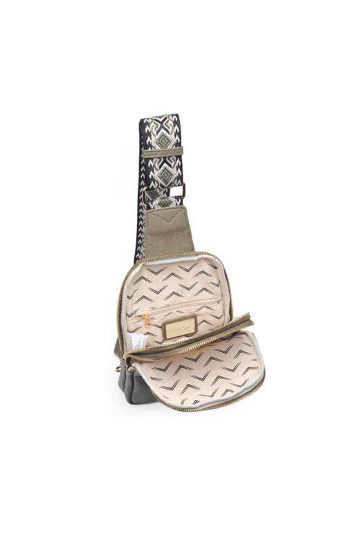 Moda Luxe Zuri Sling Backpack In Olive