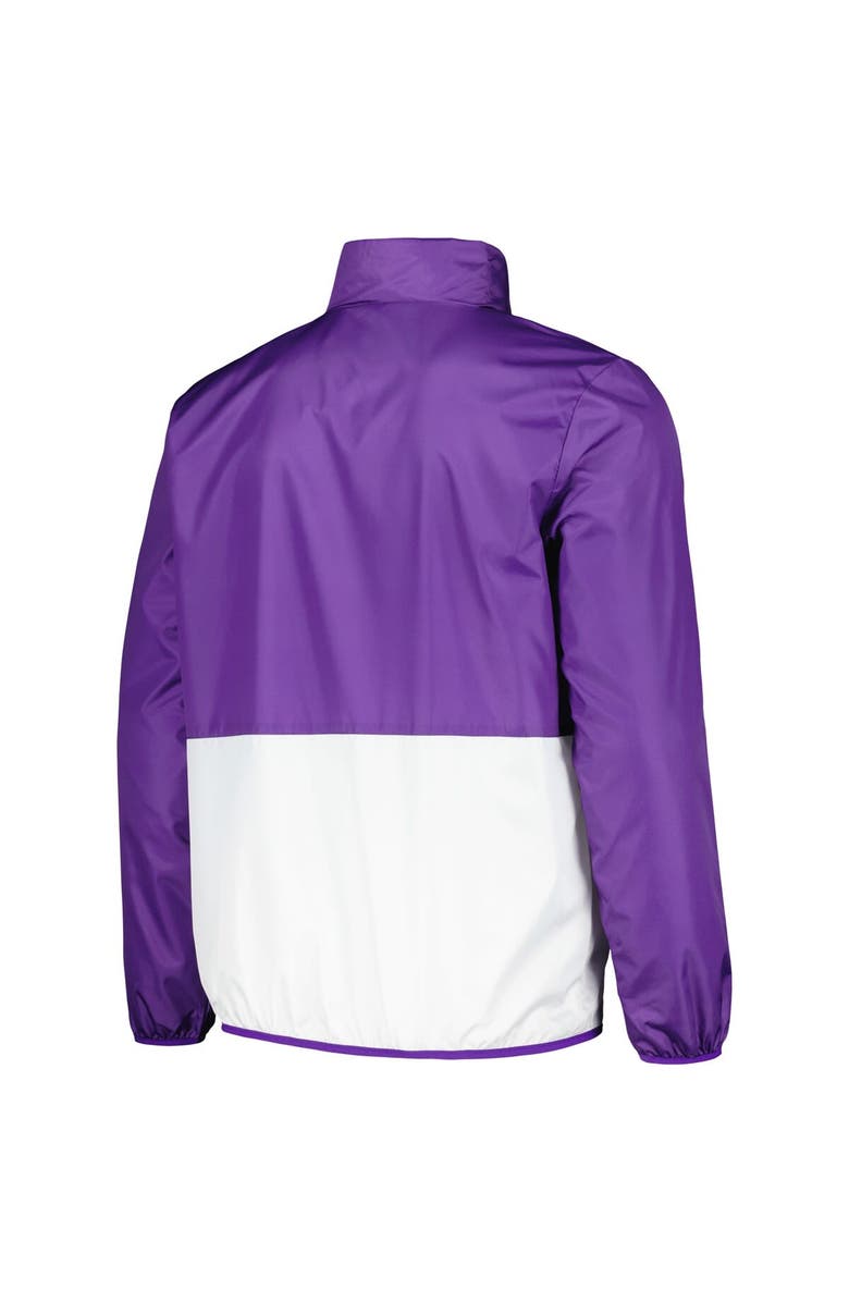 G-III SPORTS BY CARL BANKS Men's G-III Sports by Carl Banks Purple LSU Tigers Cornerman Half-Zip Top, Alternate, color, Purple