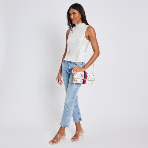Moda Luxe Jules Print Clutch In White