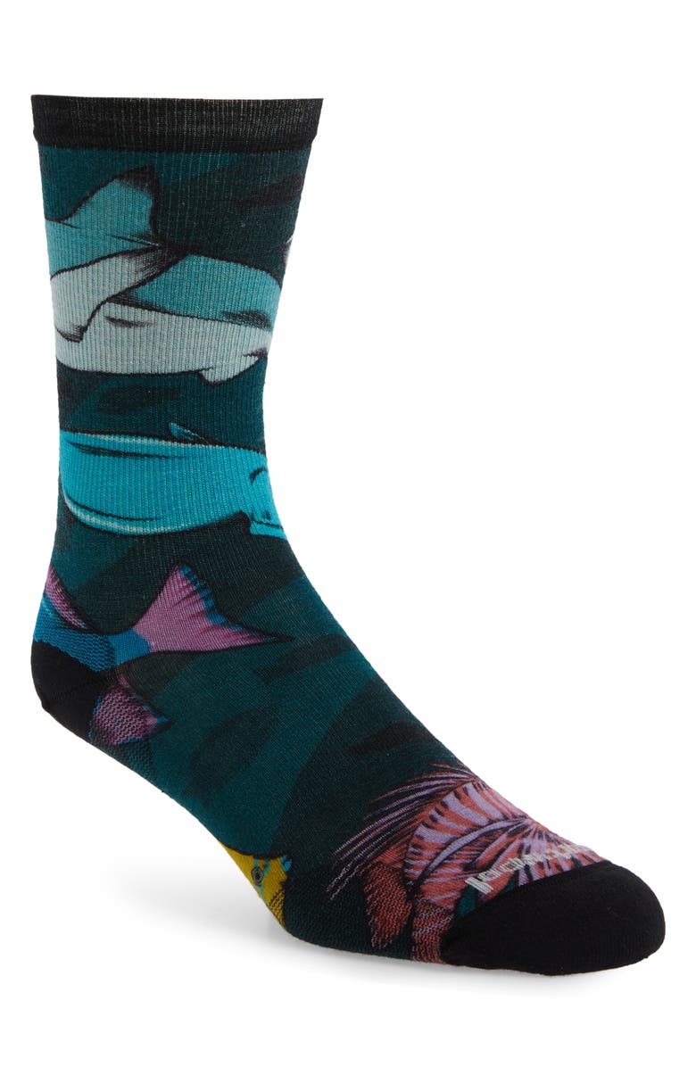 Smartwool Curated Something's Fishy Crew Socks, Main, color, 