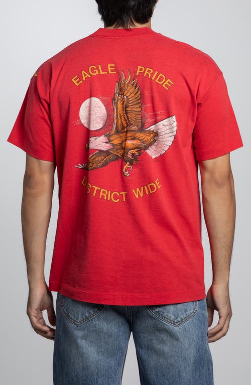 Elwood Vintage Big Walnut Schools Tee In Red