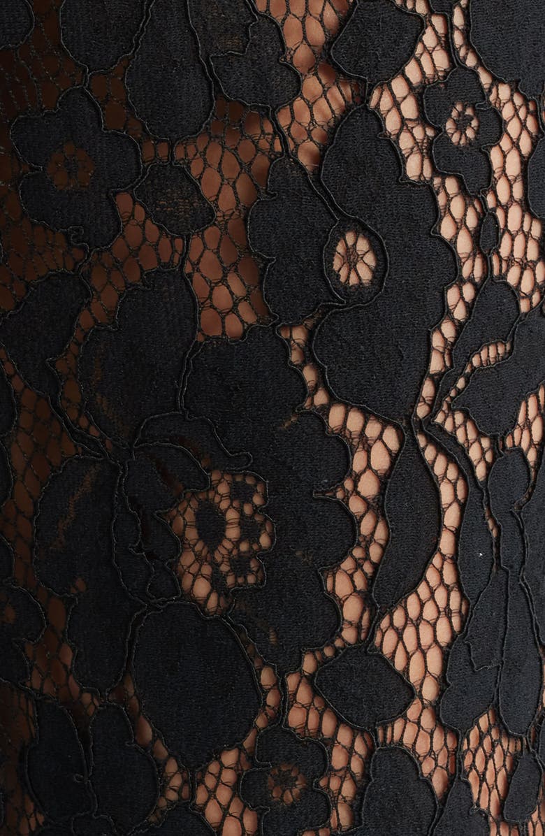 HIGH HEEL JUNGLE Jen Lace Flare Pants, Alternate, color, Black