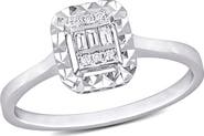 Julianna B. Diamond Square-Shape Cluster Ring 14k