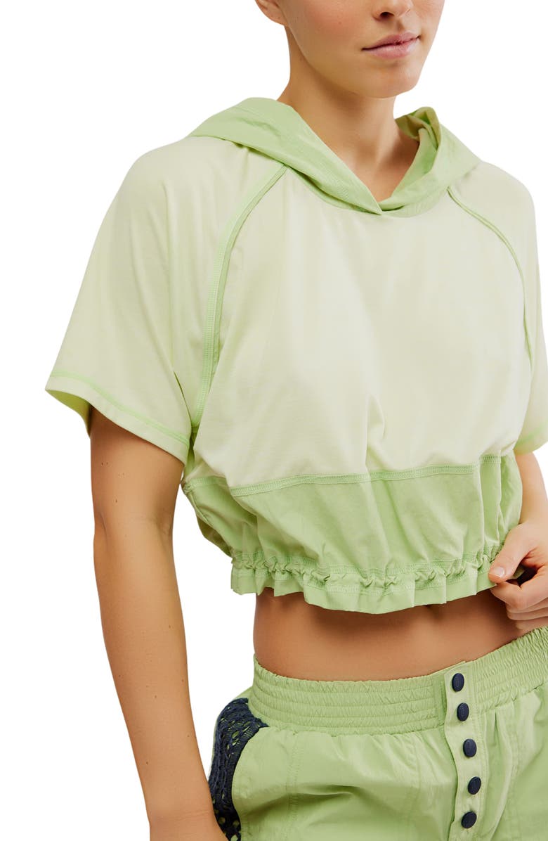 Free People On the Move Hoodie, Alternate, color, Lemon Grass