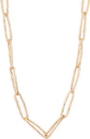 NORDSTROM RACK Paper Clip Chain Necklace