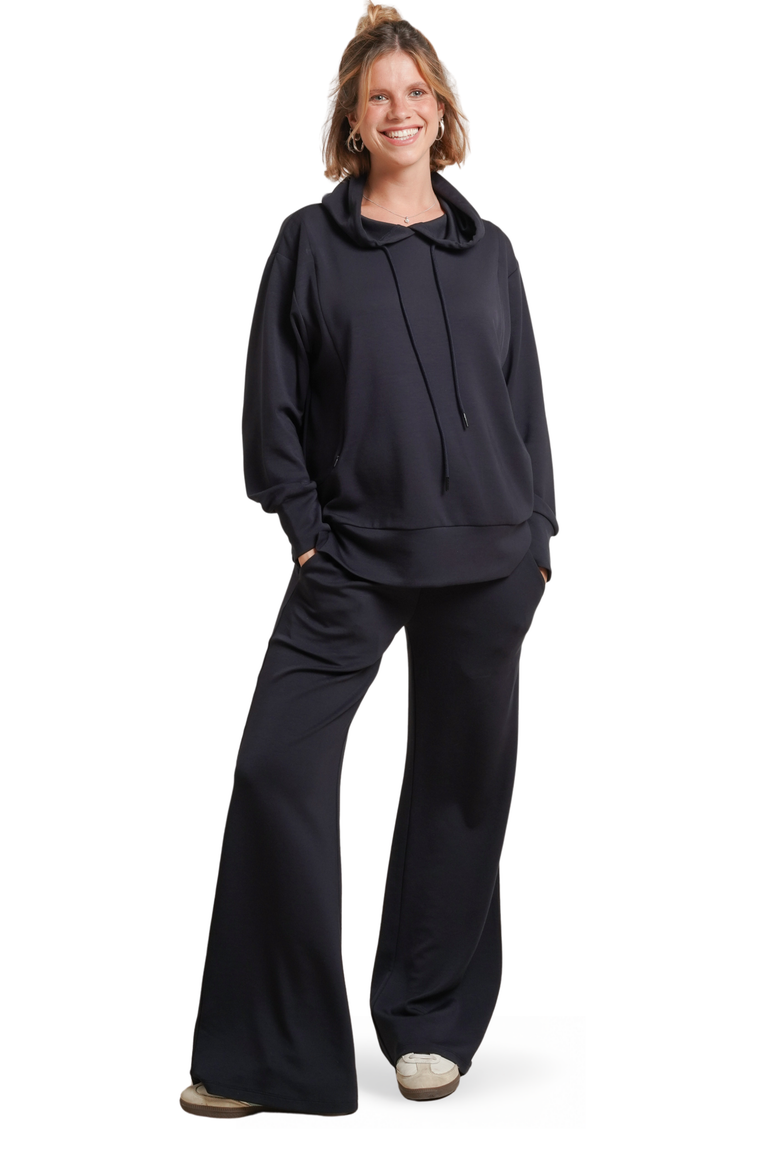 Serena Maternity & Nursing Hoodie, Alternate, color, Navy