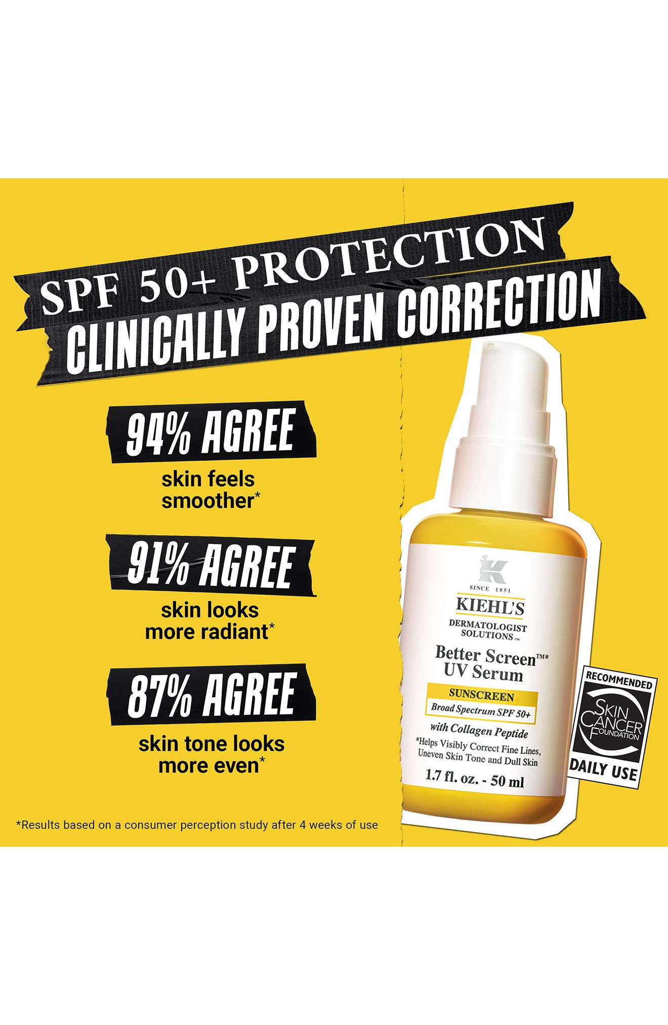 Kiehl's Since 1851 Better Screen™ UV Serum Broad Spectrum SPF 50+