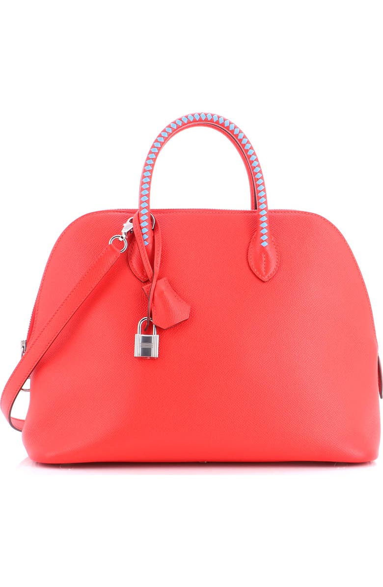Pre-Owned Hermes Bolide 1923 Bag Tressage Epsom 30, Main, color, Rouge De Coeur