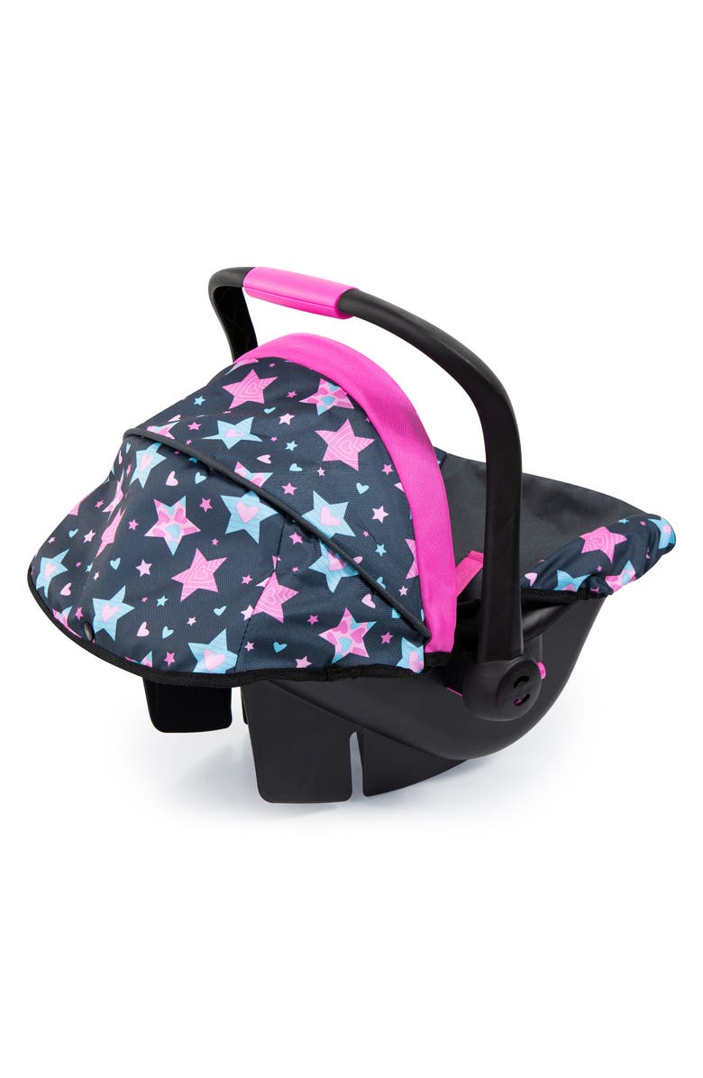 Bayer Design Car Seat Turquoise Stars, Fits Dolls Up To 18 Inches, Alternate, color, Multicolored