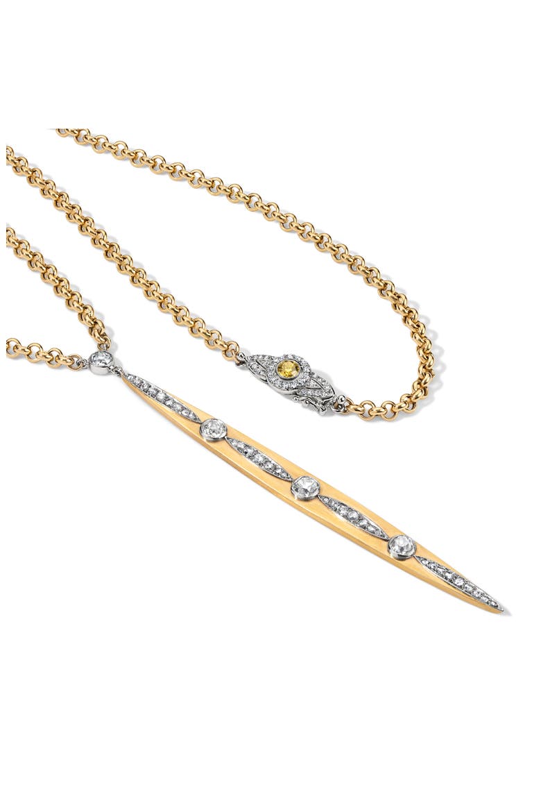 Gilded Age 18K Gold & Diamond Sautoir Necklace, Alternate, color, 18K YELLOW GOLD