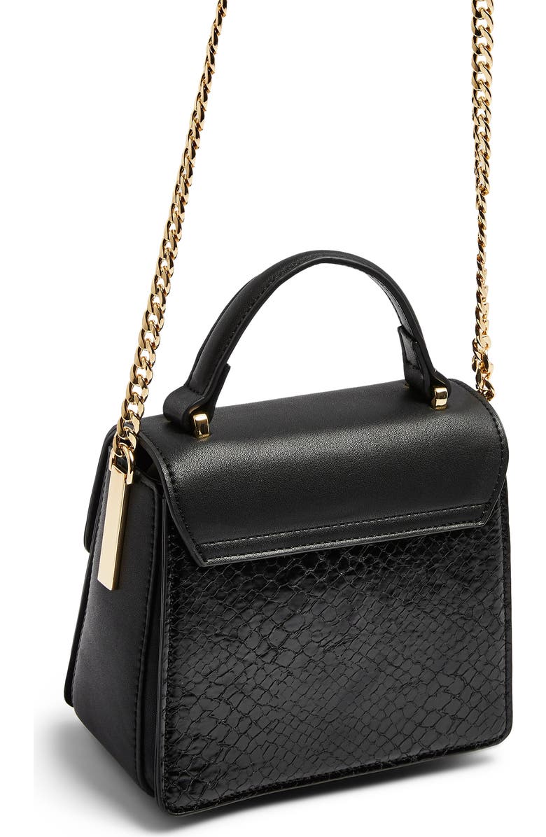 Topshop Mini Celia Faux Leather Crossbody Bag, Alternate, color,