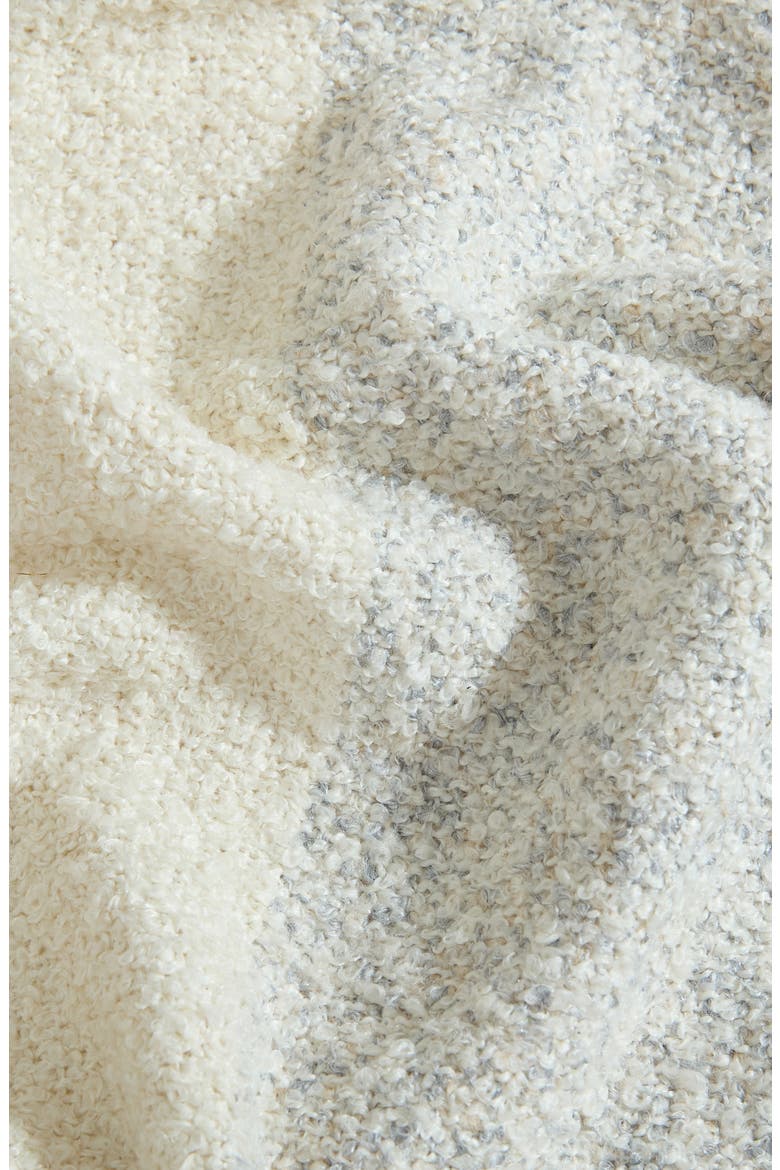 Kiawah Plush Throw Blanket, Alternate, color, BEIGE/ WHITE