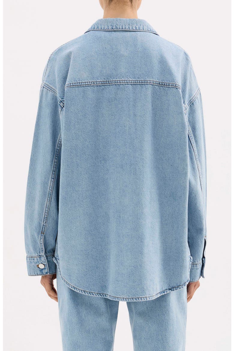 Denim Overshirt, Alternate, color, Soft Blue