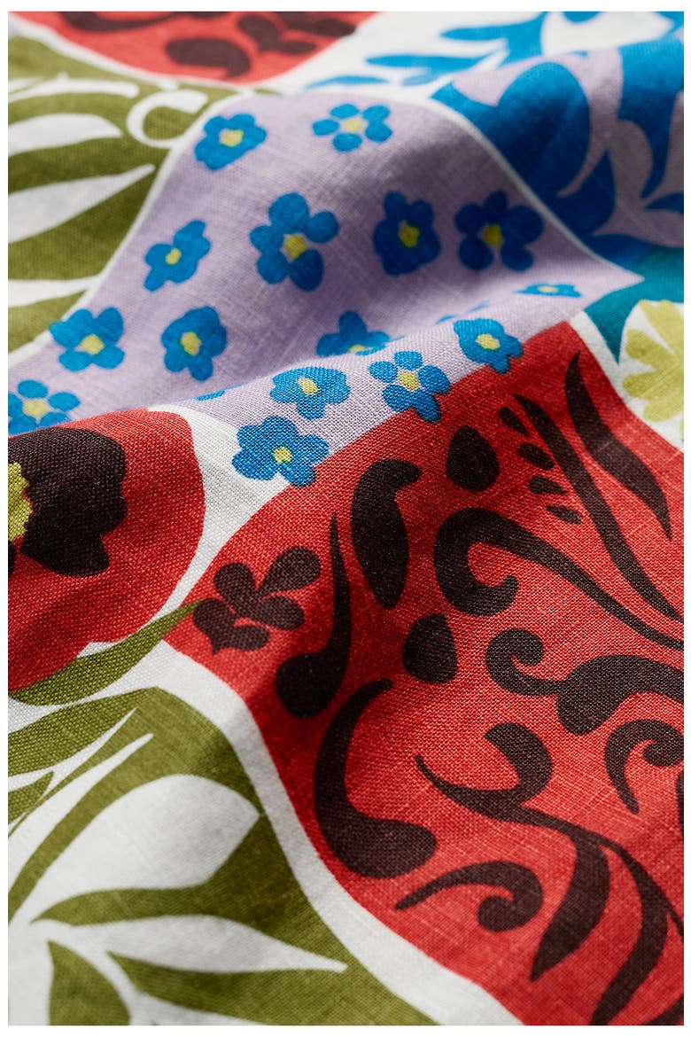 Colour Study Boxy Linen Tank, Alternate, color, HEADLAND PATCHWORK MIX