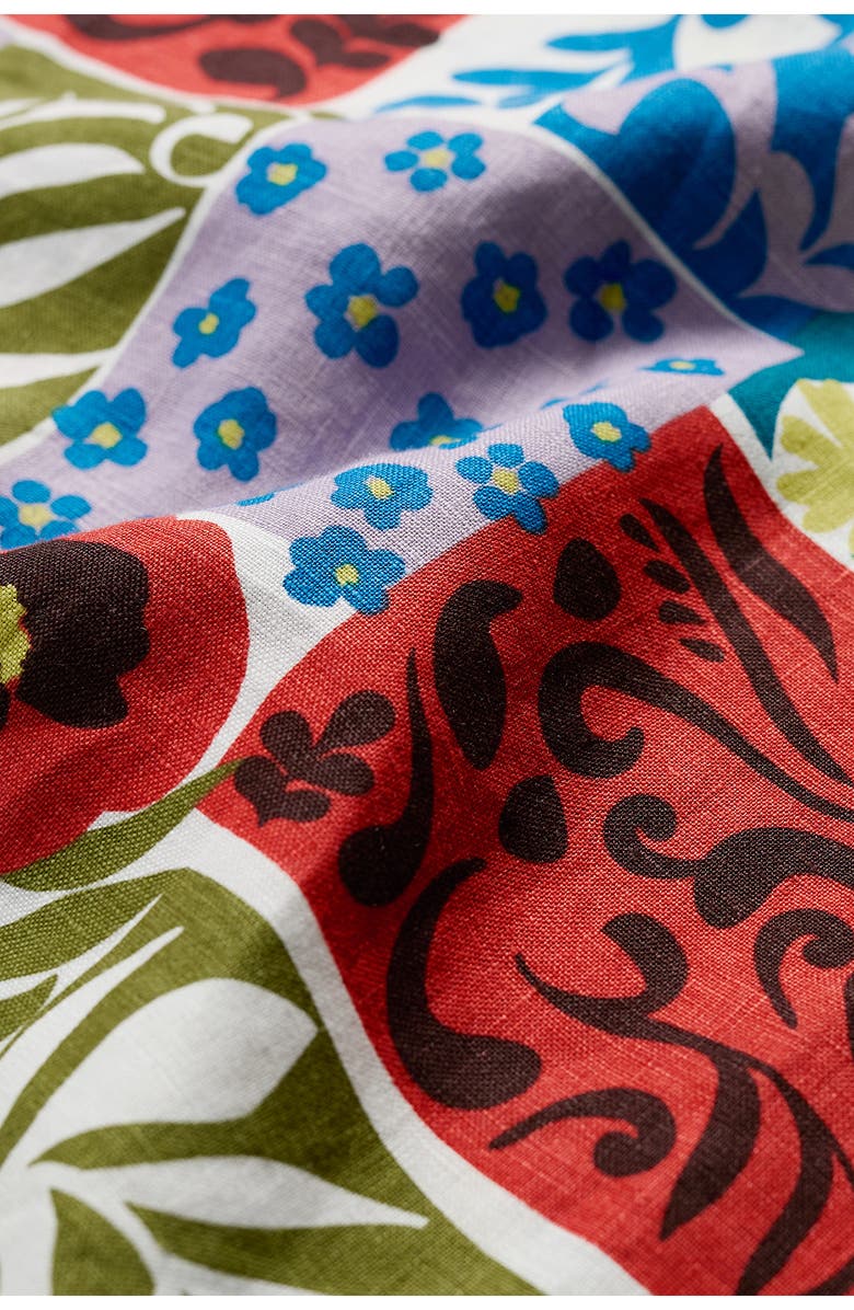 Seasalt Cornwall Colour Study Boxy Linen Tank, Alternate, color, Headland Patchwork Mix