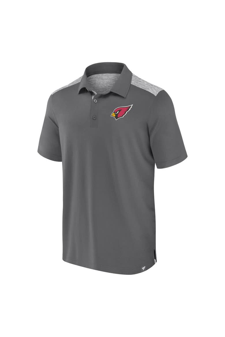 Men's Fanatics Gray Arizona Cardinals Long Shot Polo, Alternate, color, Gray