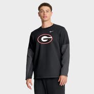 Nike Men's Nike Black Georgia Bulldogs 2025 Sideline Coach Therma-FIT Long Sleeve T-Shirt