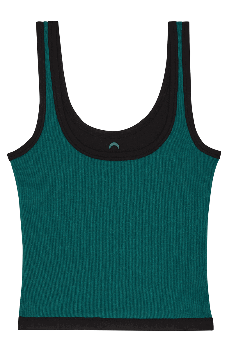 Sporty Crop Tank, Alternate, color, Black