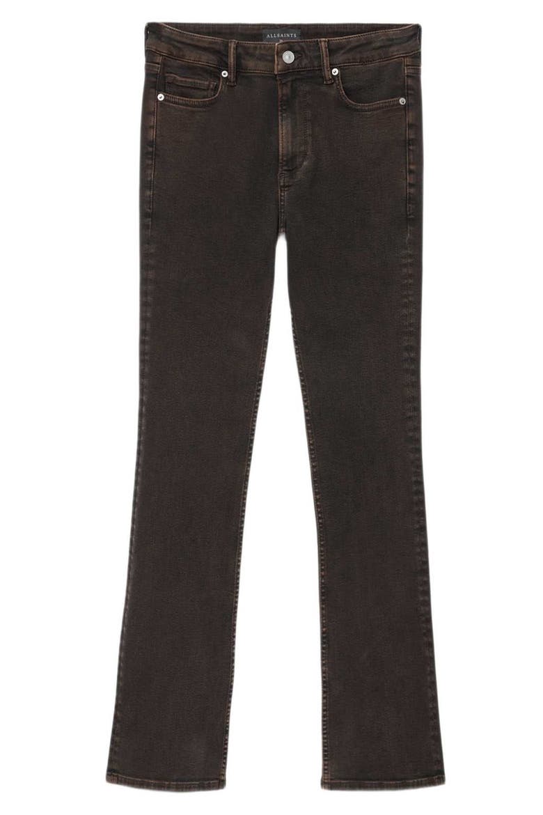 Haldan Slim Bootcut Jeans, Alternate, color, OVERDYED BROWN