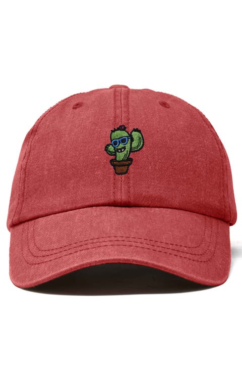 Cactus Embroidered Casual Cap