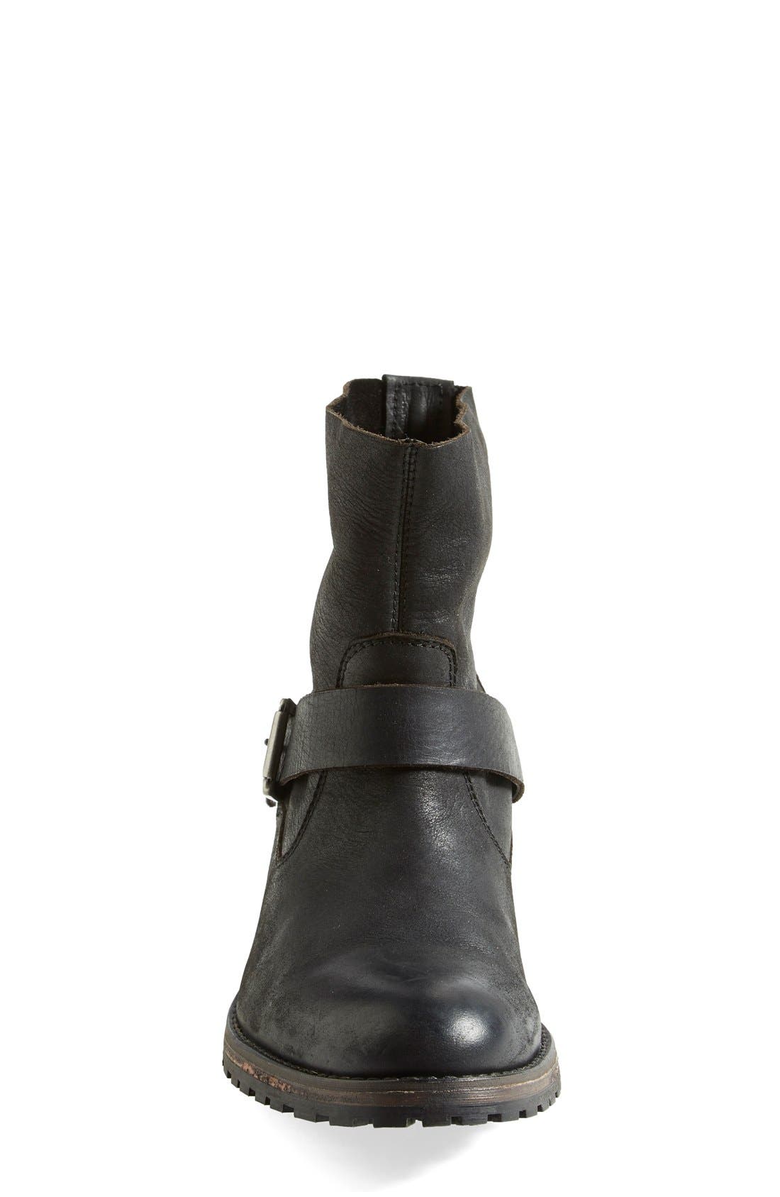 'Siesta' Moto Boot, Alternate, color, BLACK