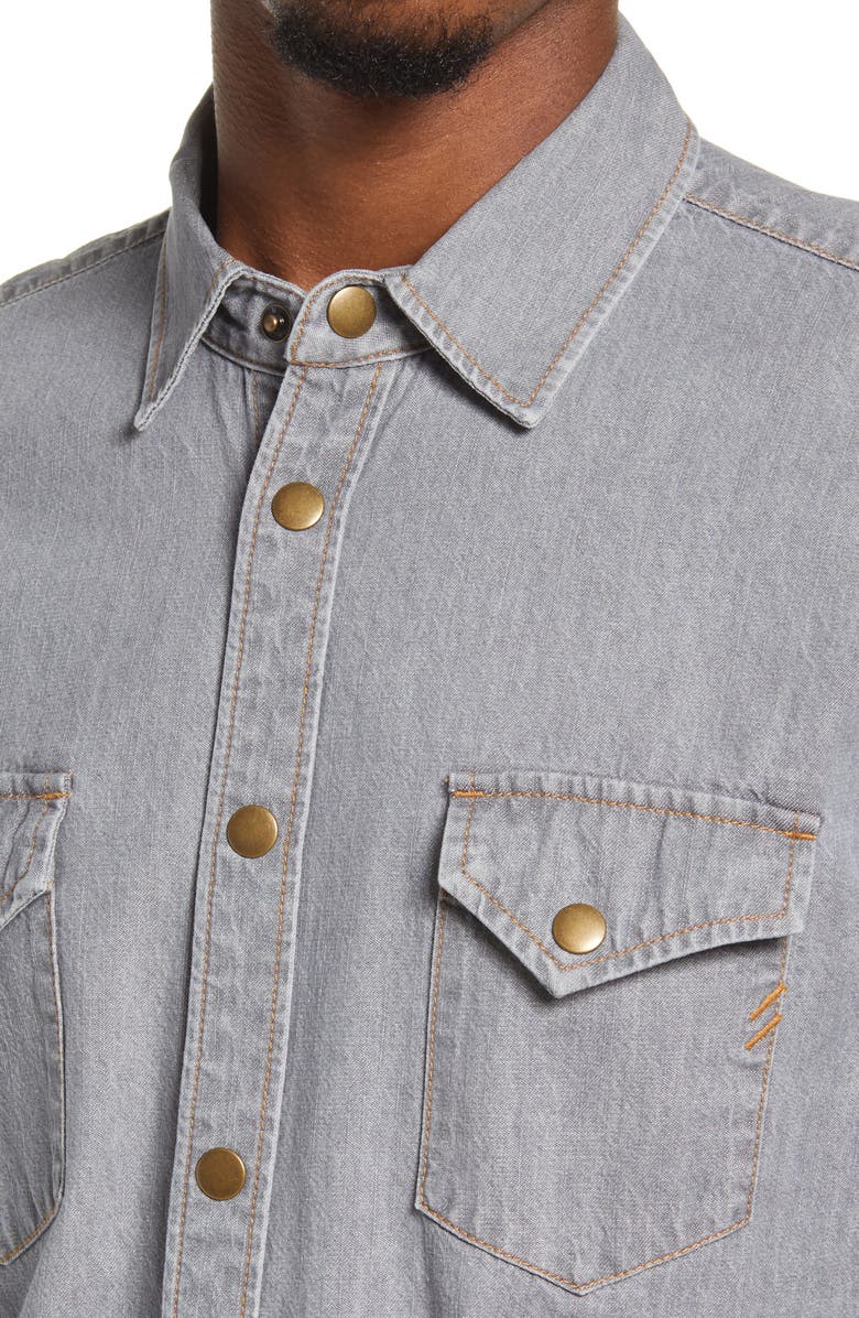 Billy Reid SHOALS DENIM SHIRT, Alternate, color,