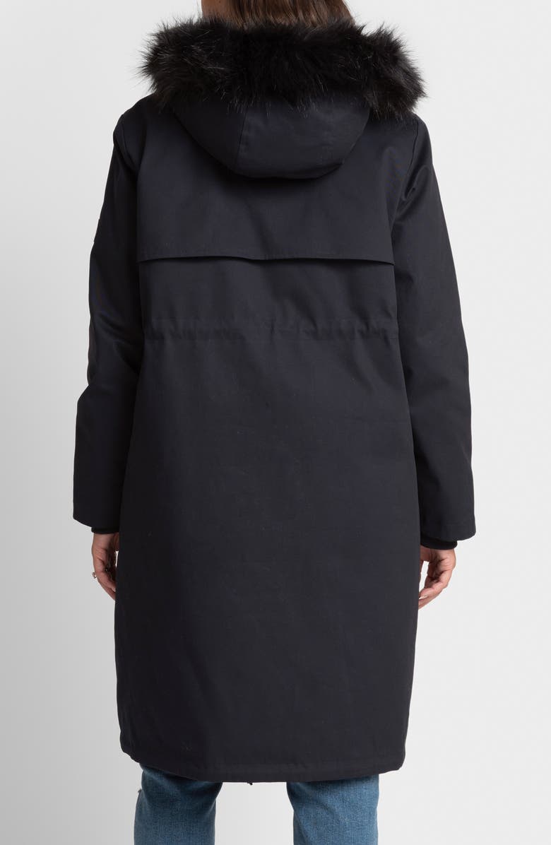 Seraphine Down Maternity Parka with Removable Faux Fur Trim, Alternate, color, 