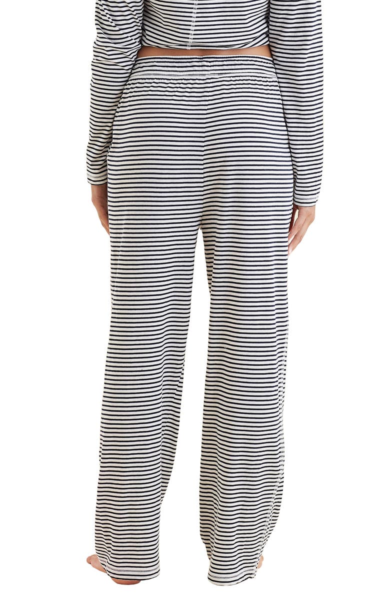 Papinelle Jada Stripe Organic Cotton Pajama Pants, Alternate, color, 