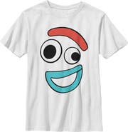 Toy Story Boy's Toy Story Forky Smiling Face  Graphic T-Shirt