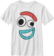 Toy Story Boy's Toy Story Forky Smiling Face  Graphic T-Shirt