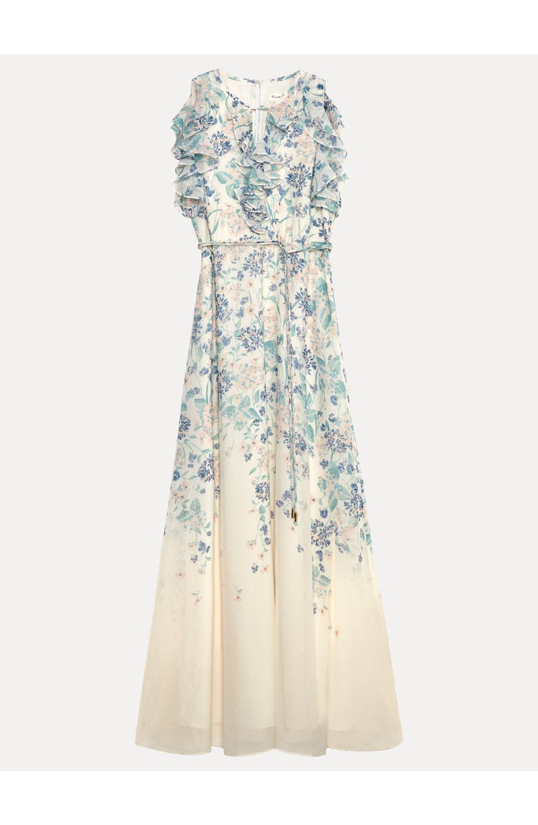 Phase Eight Rachel Floral Ruffle Detail Maxi Dress, Alternate, color, Ivory