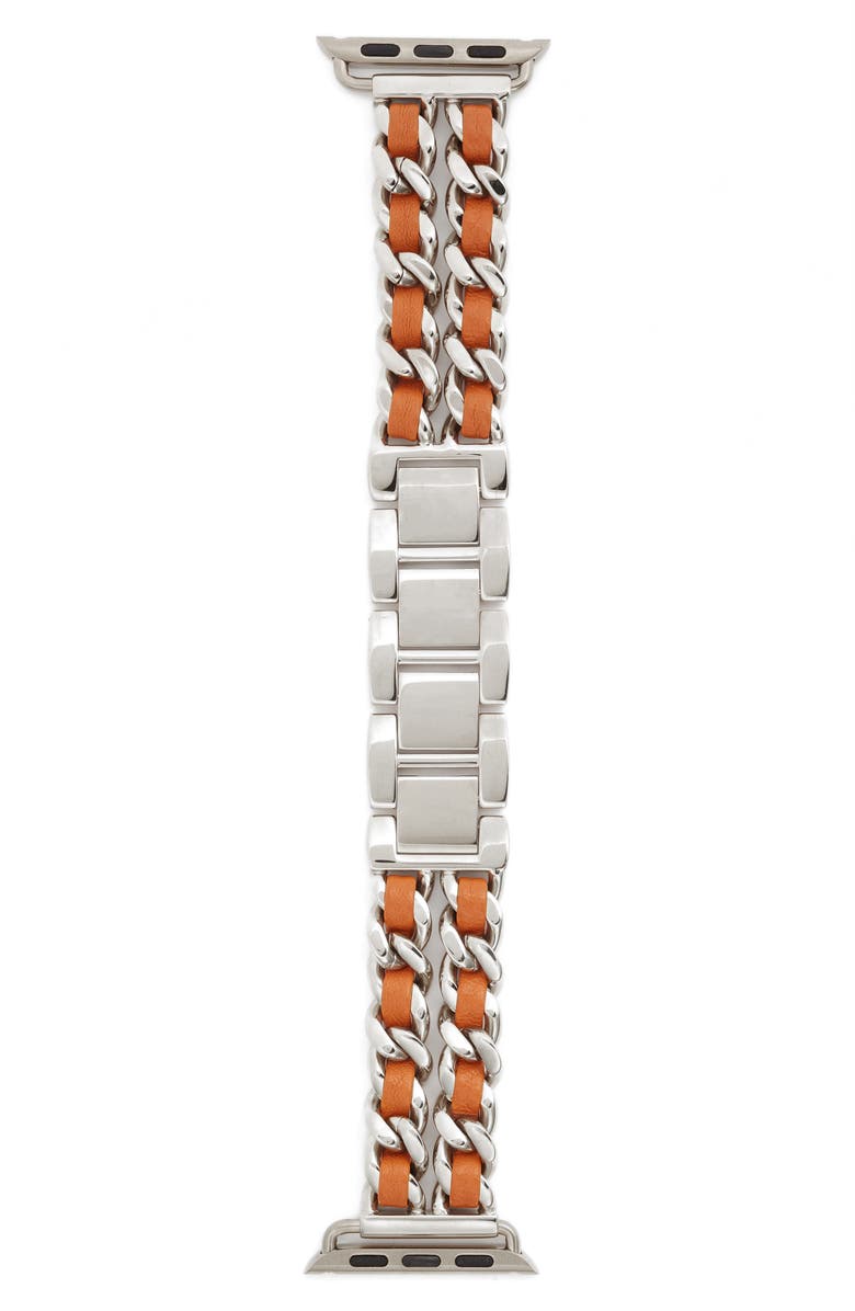 BEZELS AND BYTES Chainlink Bracelet Apple Watch Band, 42mm, Alternate, color, 