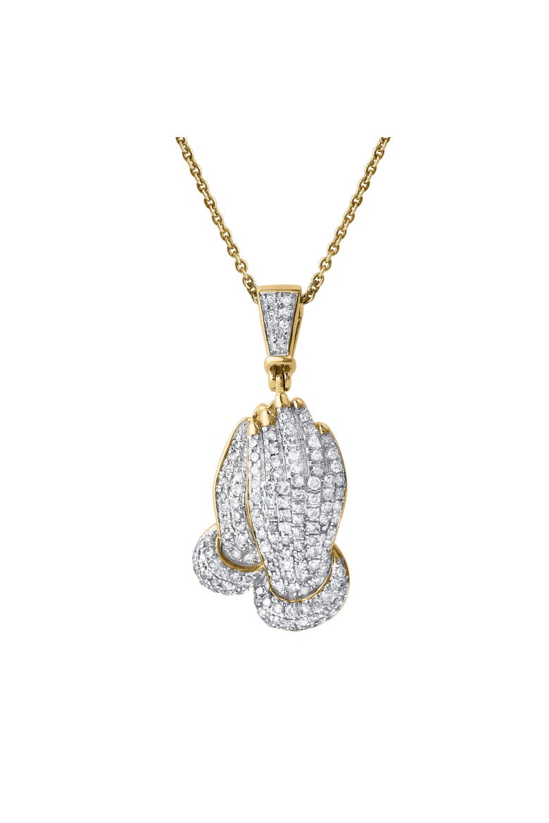 Amoria 10K Gold Diamond Pendant - 6.25 CT, Main, color, 10K Yellow Gold