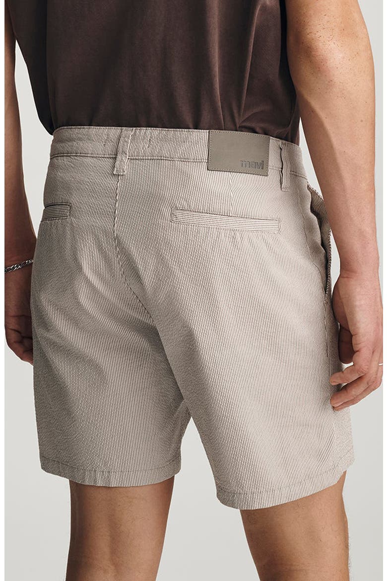 Nate Flat Front Seersucker Shorts, Alternate, color, SAND SEERSUCKER