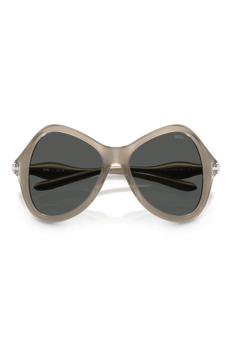 DL3010U 53mm Cat Eye Sunglasses, Alternate, color, CRISTAL VARNISH METAL / GREY