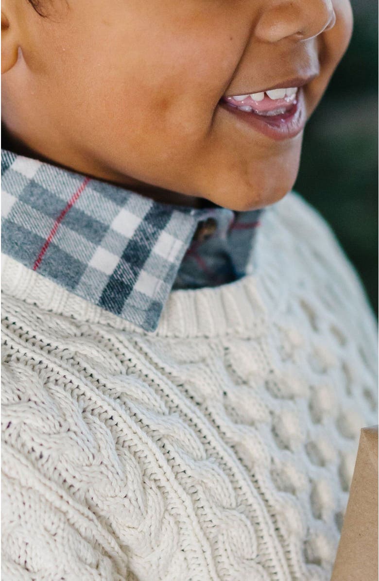 Hope & Henry Boys' Organic Fisherman Sweater, Kids, Alternate, color, 