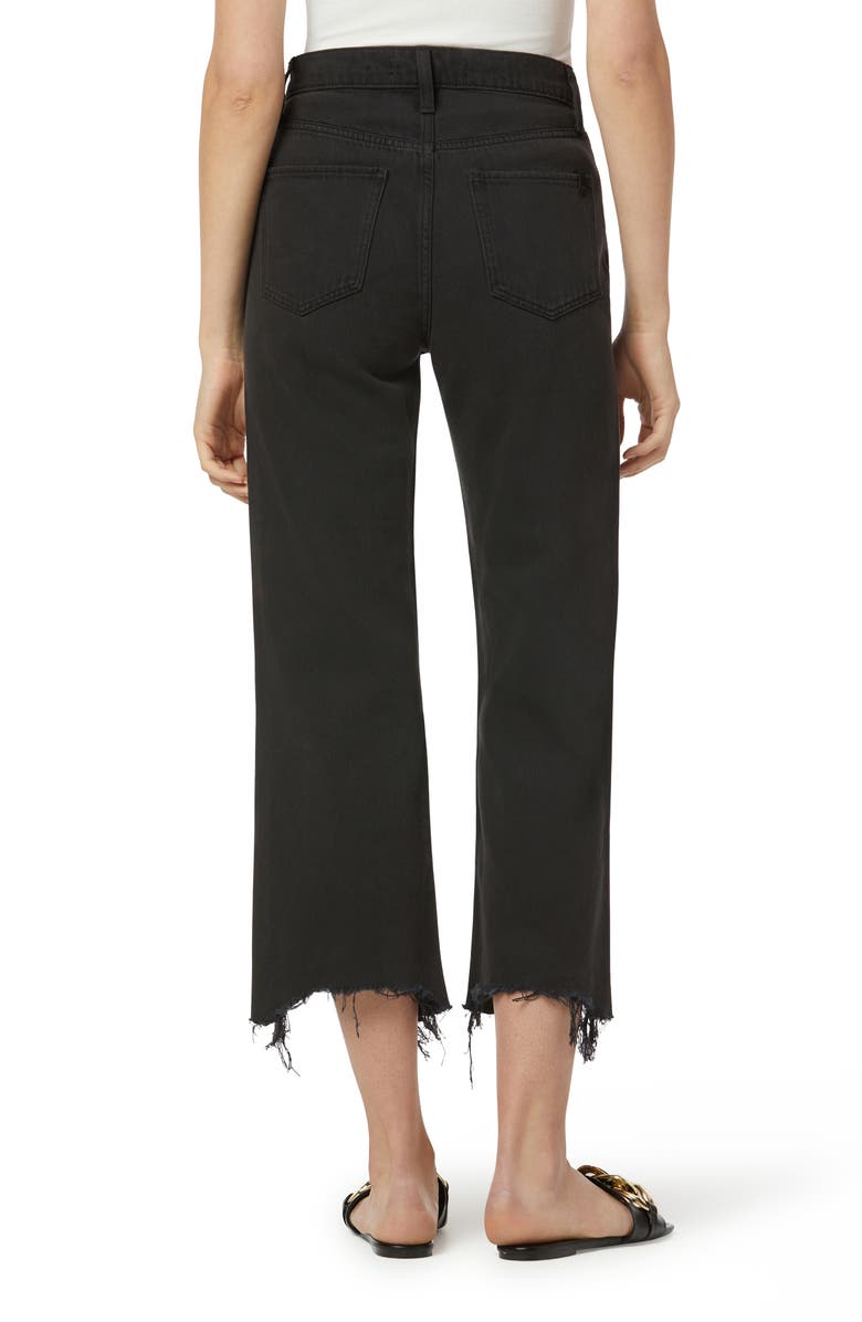 Joe's The Blake High Waist Destroyed Hem Crop Wide Leg Jeans, Alternate, color, 