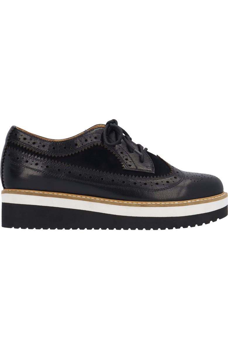 L'Amour des Pieds Zorielle Platform Oxford, Alternate, color, Black