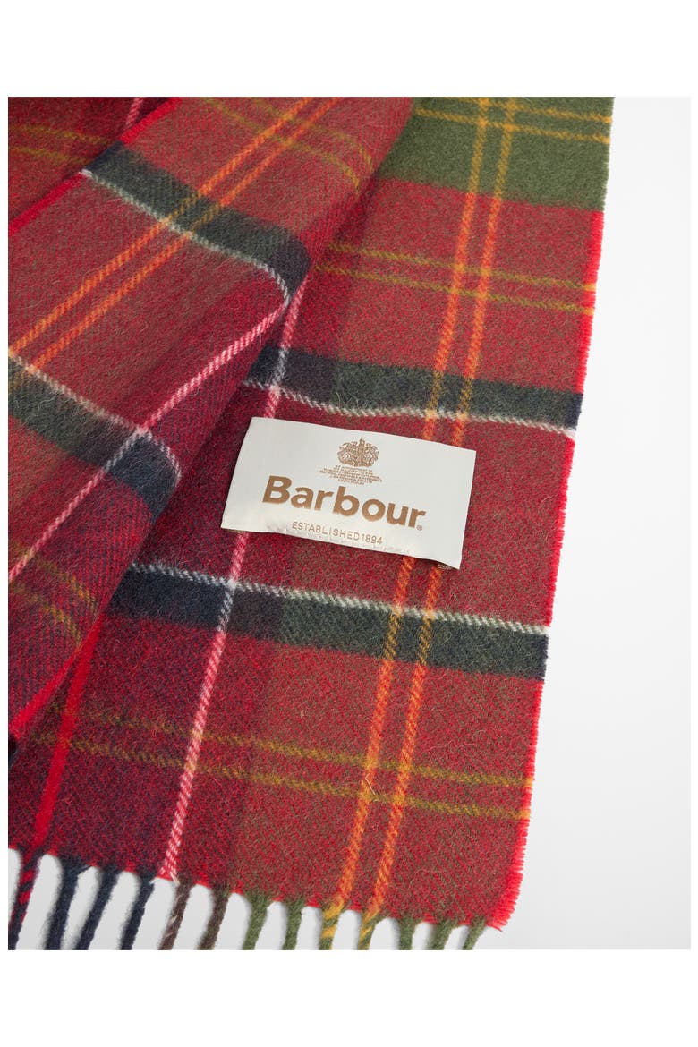 Serena Tartan Lambswool Scarf, Alternate, color, CARDINAL/ CLASSIC TARTAN