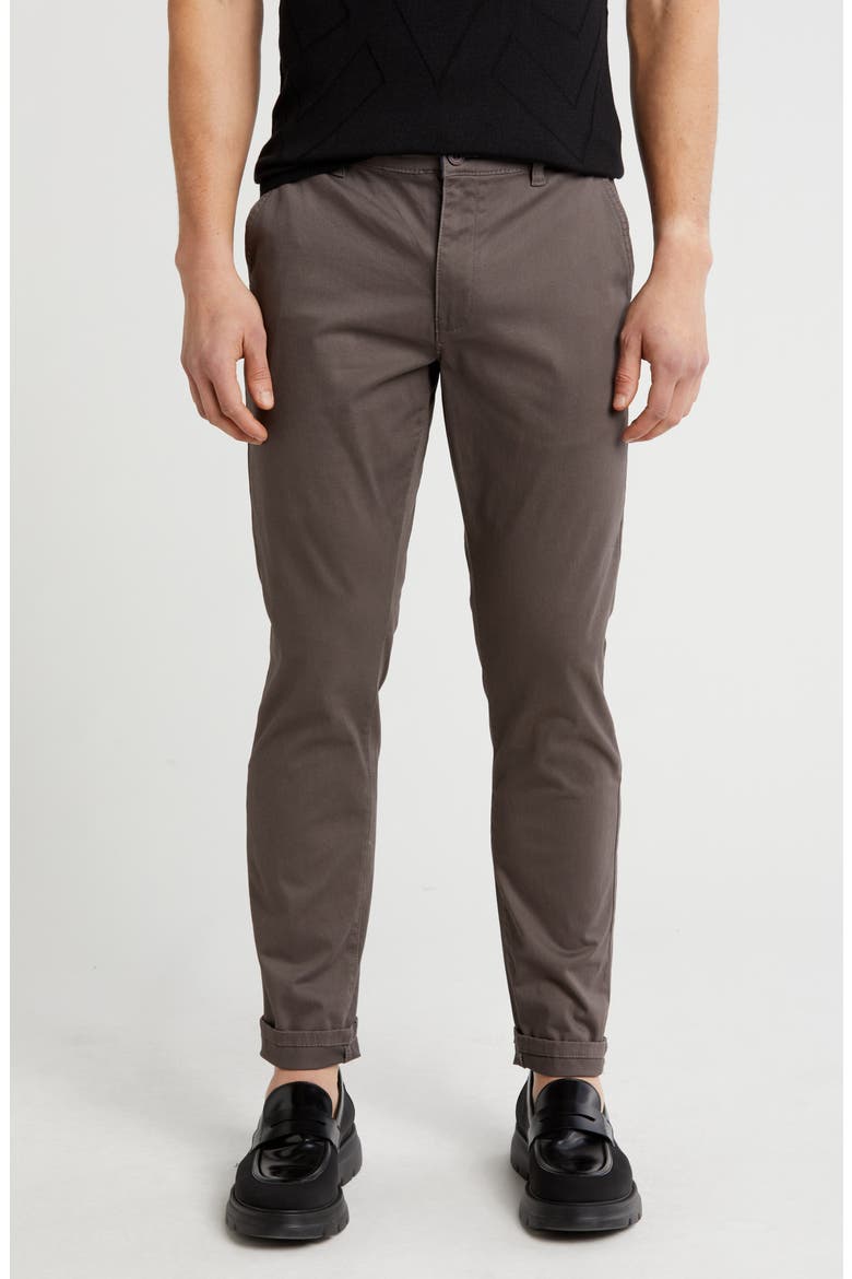 Slim Fit Stretch Chino Pants, Main, color, GREY