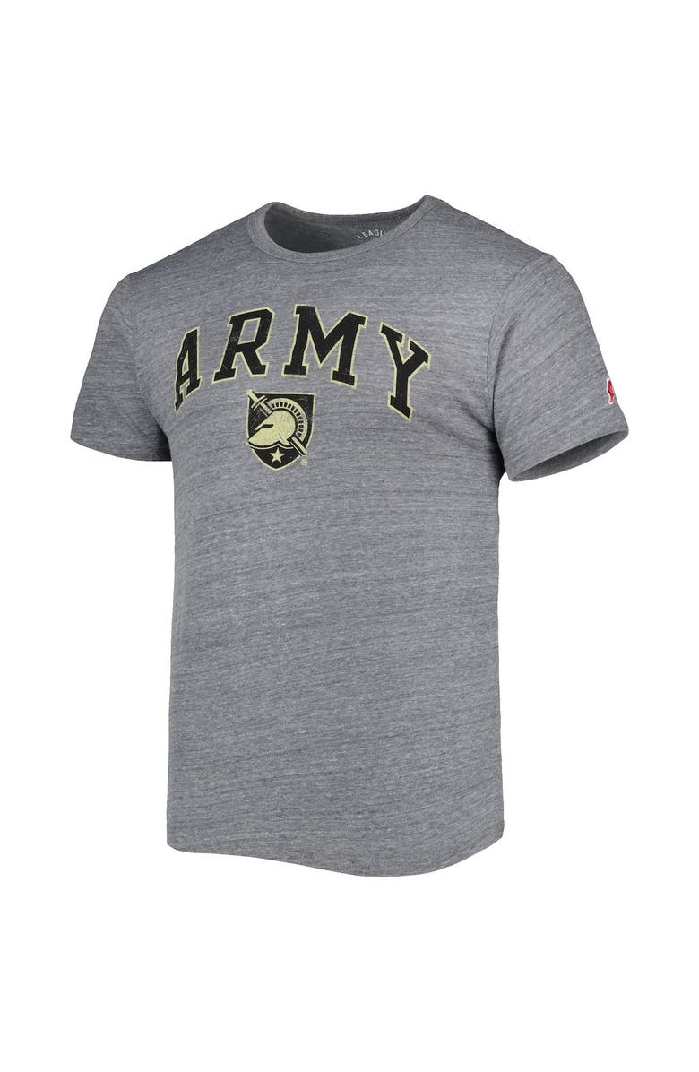 LEAGUE COLLEGIATE WEAR Men's League Collegiate Wear Heather Gray Army Black Knights 1965 Arch Victory Falls Tri-Blend T-Shirt, Alternate, color,