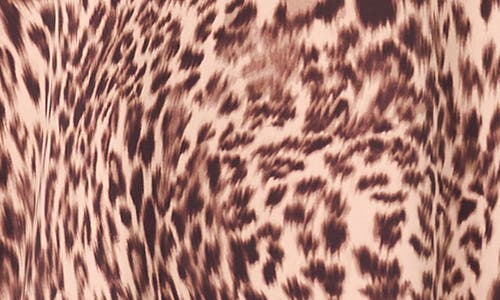 Vince Camuto Abstract Leopard Print Long Sleeve Dress In Animal Print