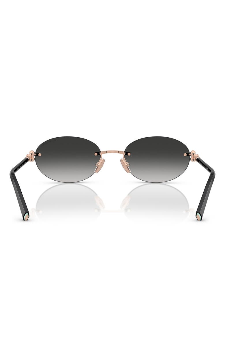 56mm Gradient Oval Sunglasses