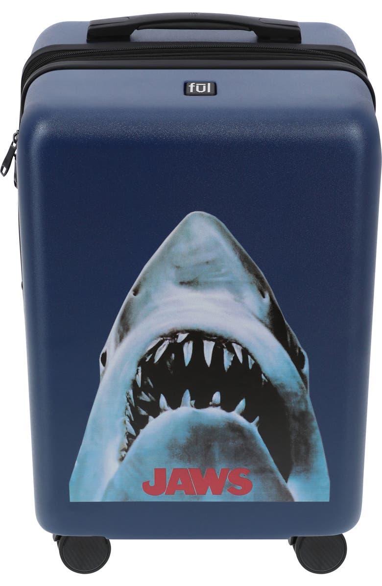 Ful NBC STUDIOS JAWS 22.5" CARRY-ON LUGGAGE, Alternate, color, Blue
