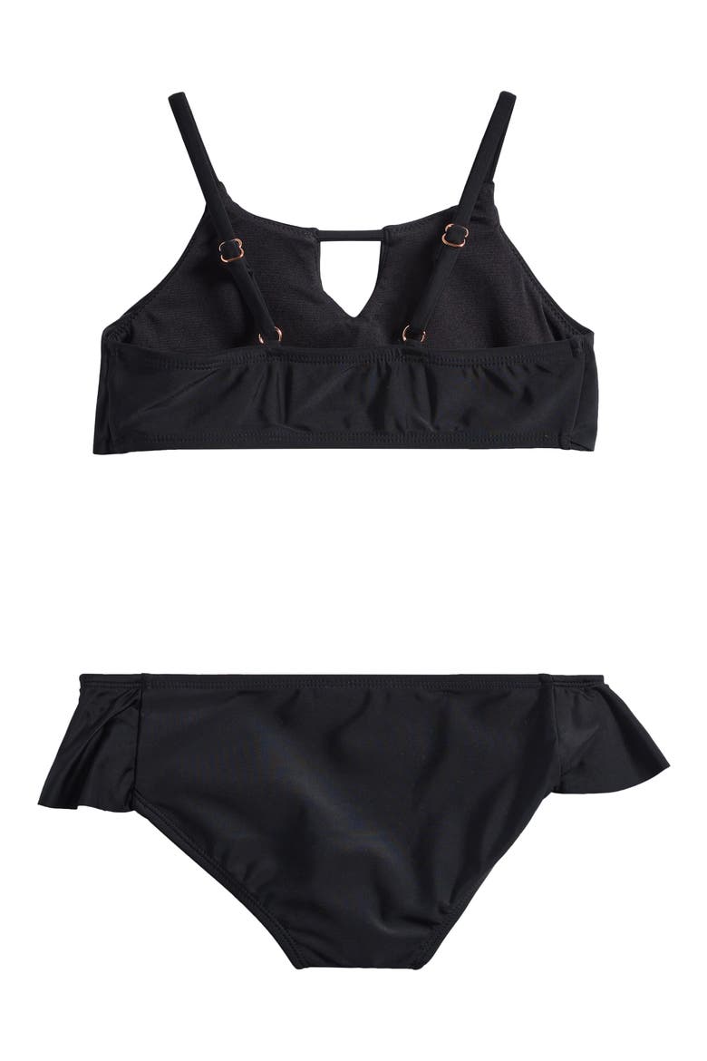 Kids' Cayucos Two-Piece Swimsuit, Alternate, color, BLACK